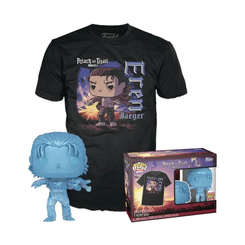Attack on Titan S5 – Booble Head POP N 1321 – Eren With Marks +T-shirt (S) Pop figures