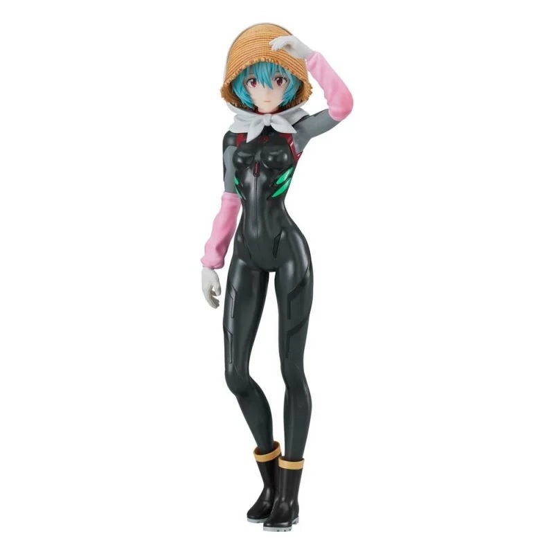 Rebuild of Evangelion Pop Up Parade Rei Ayanami Attempt Name Farming Ver. 17cm Figurine