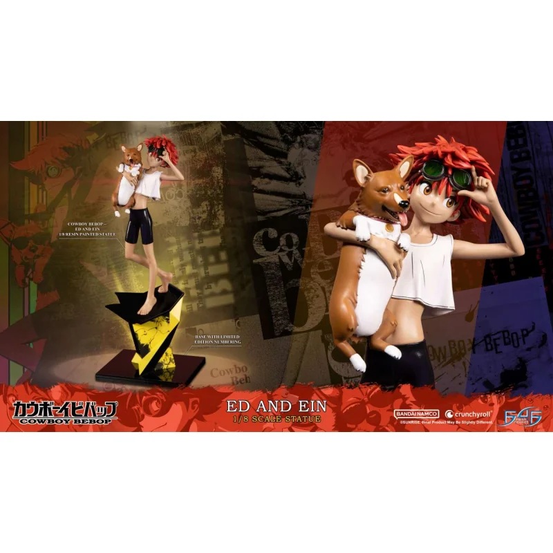 Cowboy Bebop Ed And Ein 1/8 Resin Statue Figurine