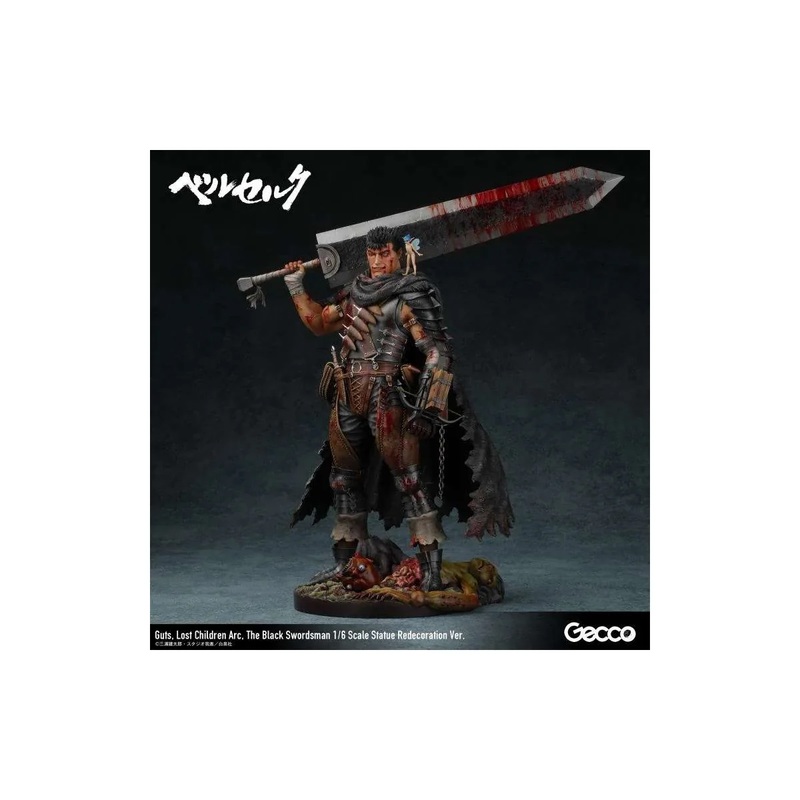 Berserk Guts Black Swordman Lost Children Arc Redeco 1/6 Scale Statue