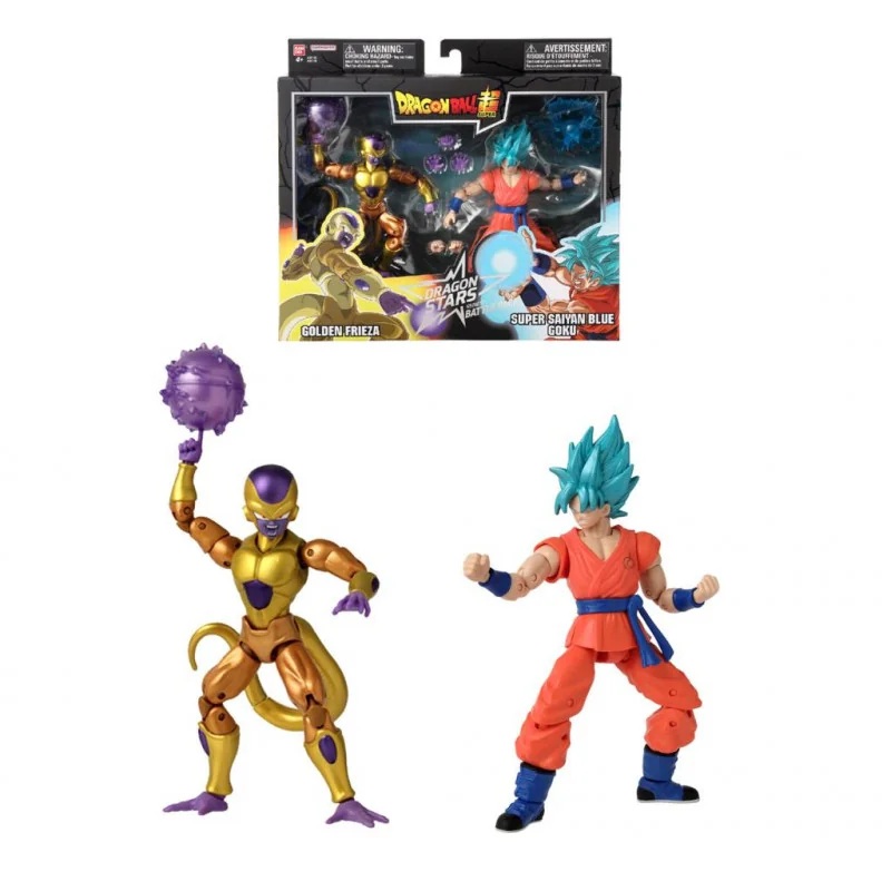 DB – Gold Frieza VS SS Blue Goku – Battle Pack Dragon Stars 17cm Figurine