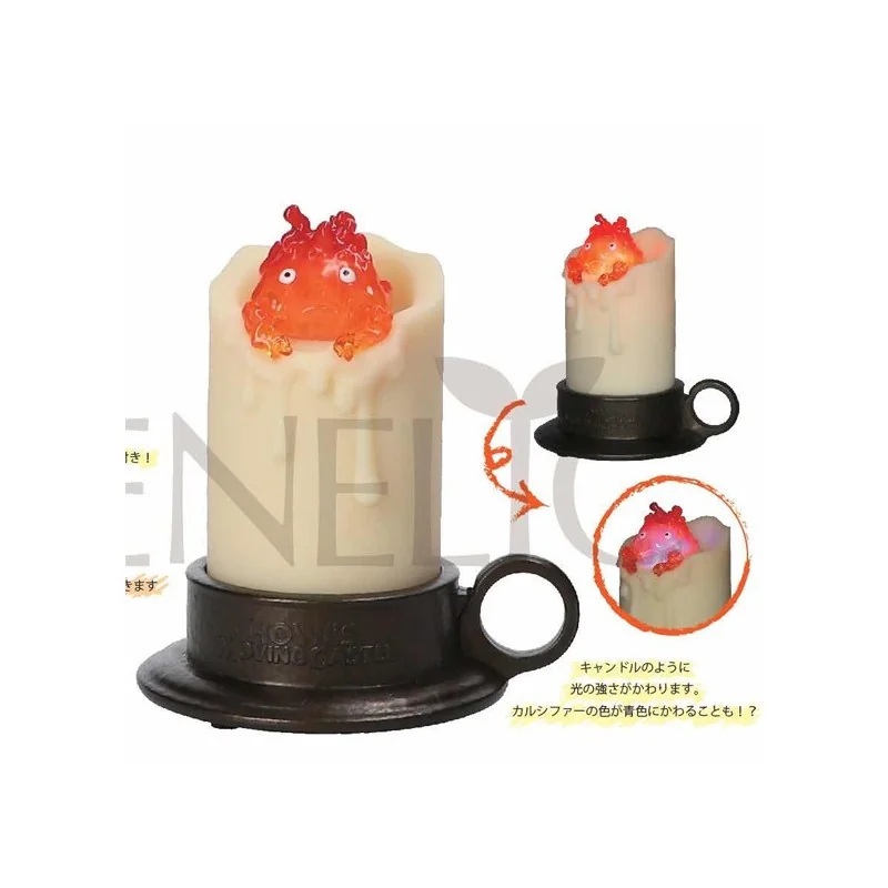 Studio Ghibli The Moving Castle Illuminated Calcifer & Candle Figurine
