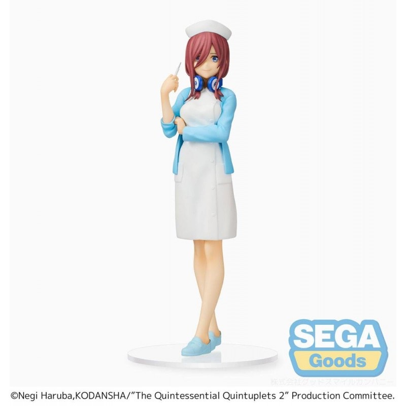 The Quintessential Quintuplets 2 PVC Figure SPM Miku Nakano Nurse Ver. 21cm Figurine