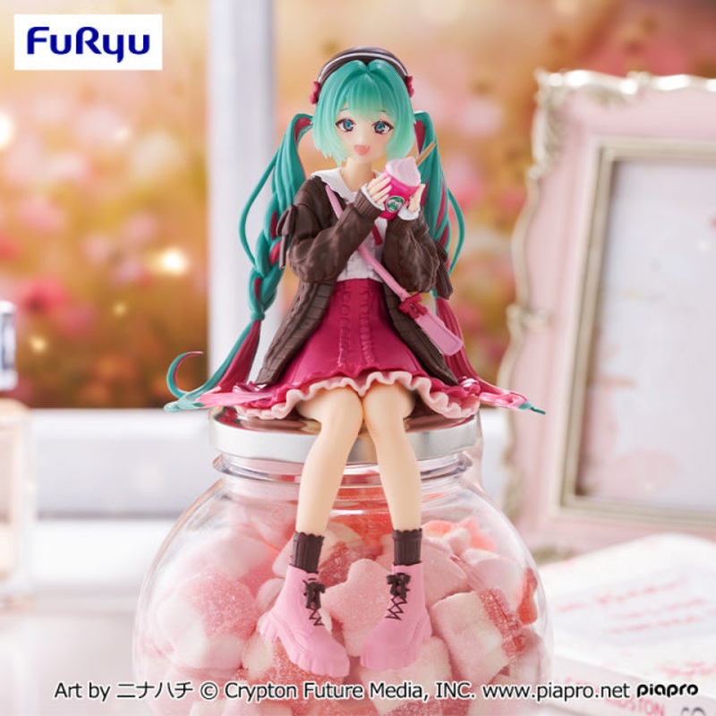 Vocaloid – Hatsune Miku – Noodle Stopper Figure ~Autumn Date~ Pink Ver. (FuRyu)