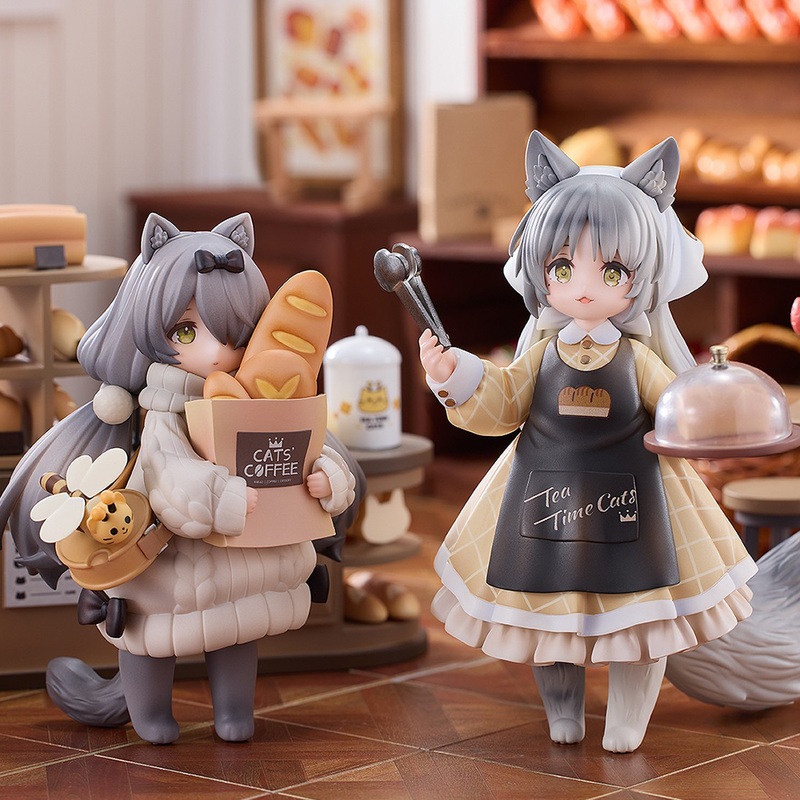 Ribose Decorated Life Collection Tea Time Cats Vol. 4 Cat Town Bakery Staff & Customer Set