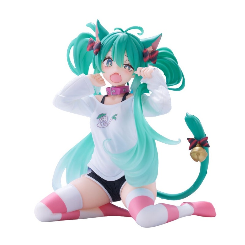 Vocaloid – Hatsune Miku – Desktop Cute – Nekomimi T-Shirt ver. (Taito)