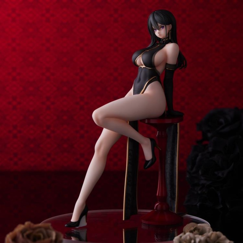 Union Creative Hayabusa Illustration Kuro China-san (Black China Dress) Figure