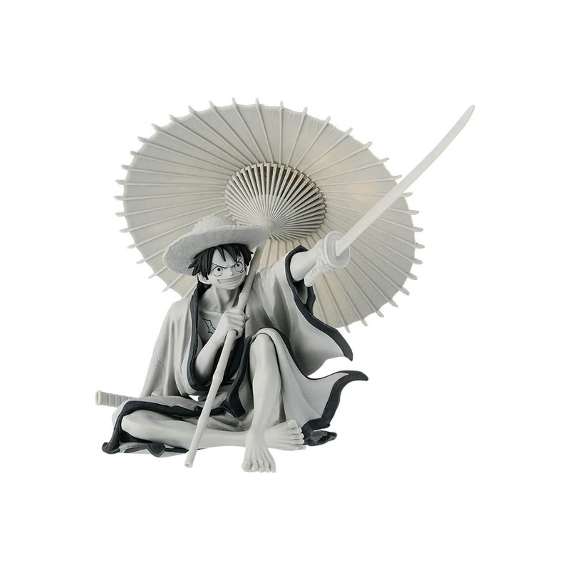 BANPRESTO BWFC – One Piece WORLD FIGURE COLOSSEUM2 vol.6 – Monkey D. Luffy (ver.Monochrome) Figure