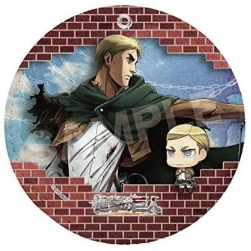 “Attack on Titan” Leather Coaster Keychain 10 Erwin