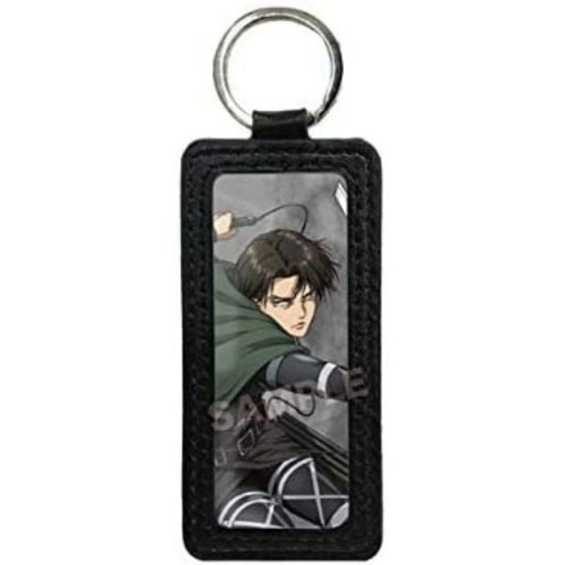 “Attack on Titan” Leather Keychain 06 Levi