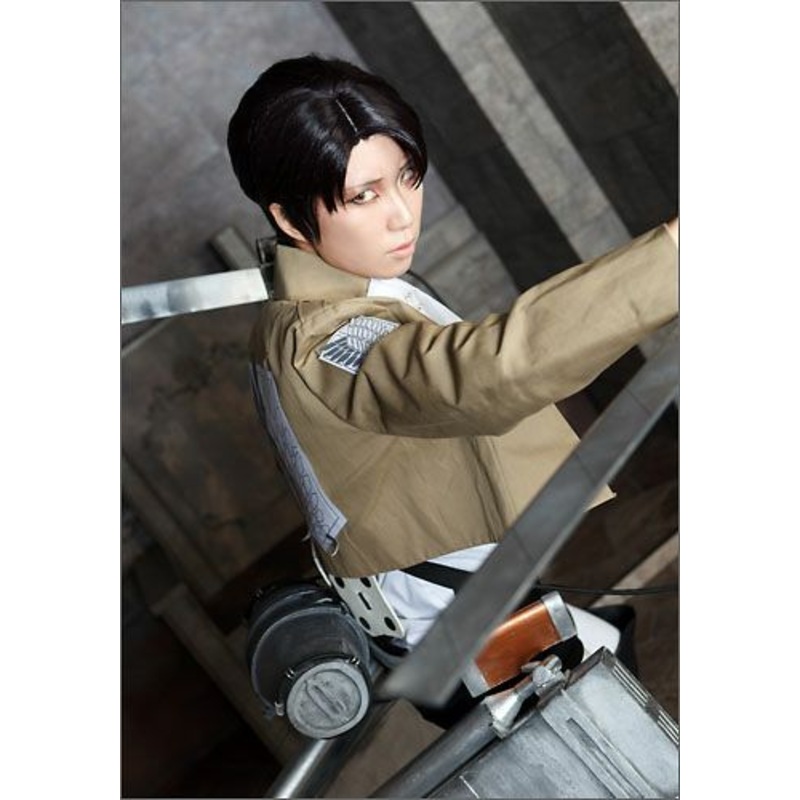 Attack on Titan Levi Ackerman style cosplay wig