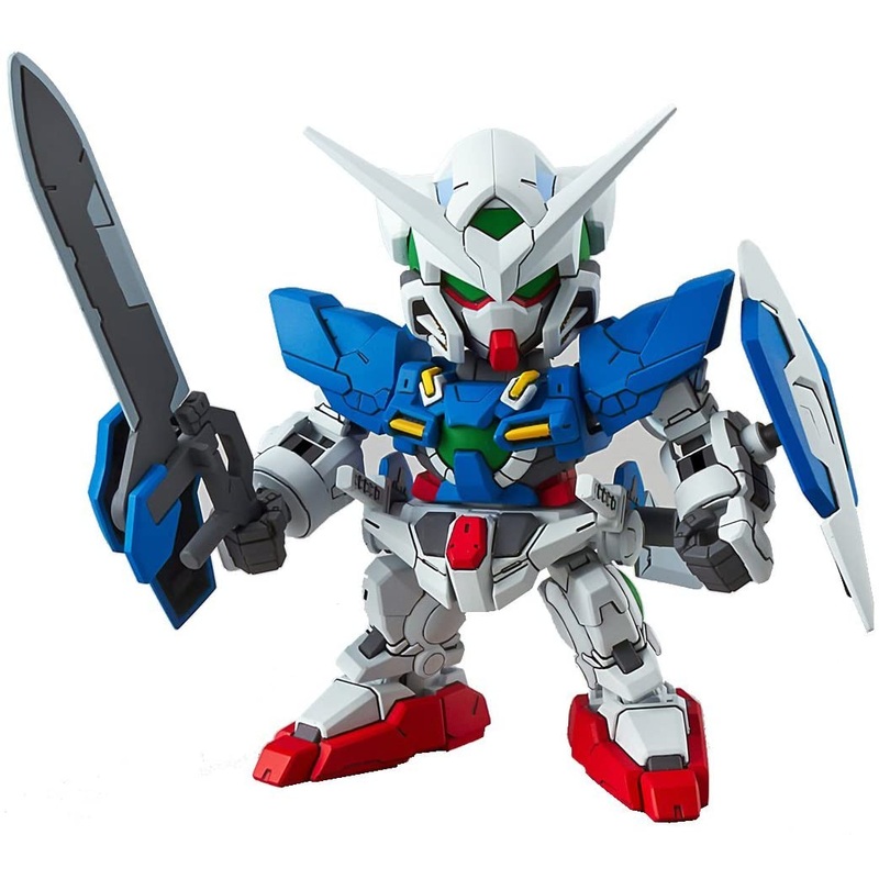 Bandai Hobby SD EX-Standard Gundam Exia Action Figure, Multi-colored, 8″ (BAN202753)