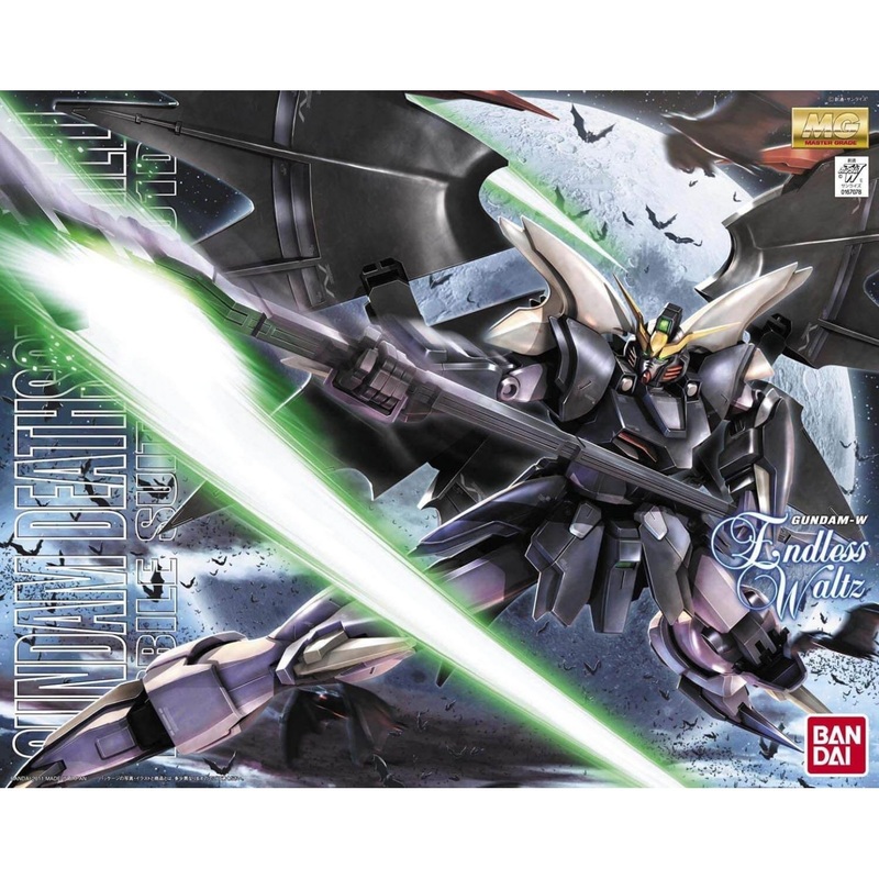 BANDAI MG Mobile Suit Gundam W EW – Master Grade Gundam Deathscythe Hell EW Model Kit Figure